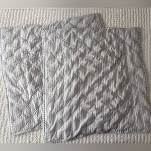 NWOT Pottery Barn Pinstripe Euro Shams